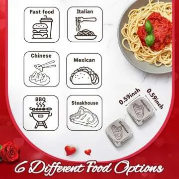 Easter Basket Stuffers for Teens Adults, Gifts for Him Her, Couple Gifts for Boyfriend Girlfriend, Winzwon Food Decider Dice Anniversary Wedding Birthday Gifts for Men Women, Funny Date Night Gifts