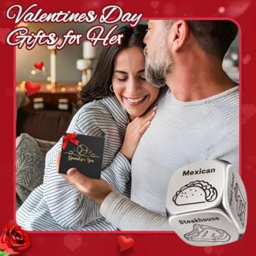 Easter Basket Stuffers for Teens Adults, Gifts for Him Her, Couple Gifts for Boyfriend Girlfriend, Winzwon Food Decider Dice Anniversary Wedding Birthday Gifts for Men Women, Funny Date Night Gifts