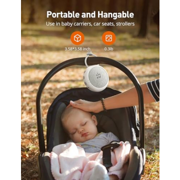 Sympa Portable Sound Machine with Soothing Sounds and Night Light