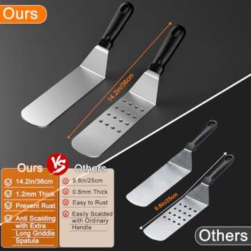 Latiret 24Pcs Griddle Accessories Set for Grilling