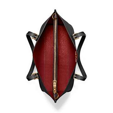 COACH Womens Mollie Tote 25 (IM/Black True Red)