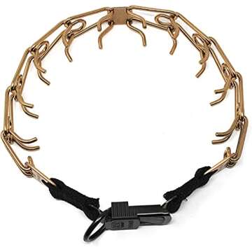 Herm Sprenger Curogan Collar Dog Training Collar with Quick Release Buckle Ultra-Plus Pet Rounded Collar Hypoallergenic Nickel Free No-Pull Collar for Dogs Made in Germany 2.25mm x 16in Small