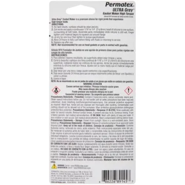 Permatex Ultra Grey Gasket Maker for Timing Chain Sealing