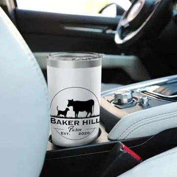 Baker Hill Farm Logo Tumbler – Insulated Stainless Steel