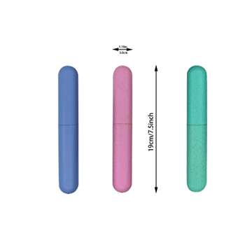 ZYYC 4 Pack Travel Toothbrush Case, Holder Toothbrush Travel Containers for Trip Home Camping Dust-P...