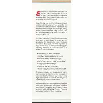 The Lean Product Playbook for Innovative Product Development