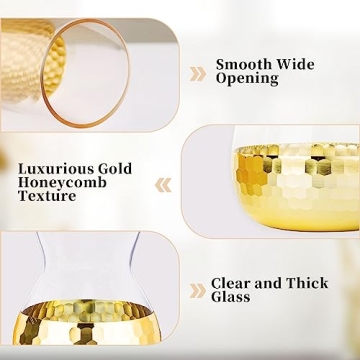 Gold Flower Vase for Home Decor and Wedding Centerpiece