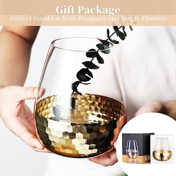 Gold Flower Vase for Home Decor and Wedding Centerpiece