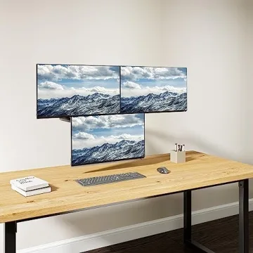 WALI Triple Monitor Gas Spring Desk Mount for 27 inch Screens