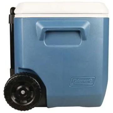 Coleman Portable Rolling Cooler | 50 Quart Xtreme 5 Day Cooler with Wheels | Wheeled Hard Cooler Keeps Ice Up to 5 Days