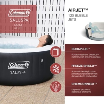 Coleman SaluSpa Inflatable Hot Tub for 2-4 People