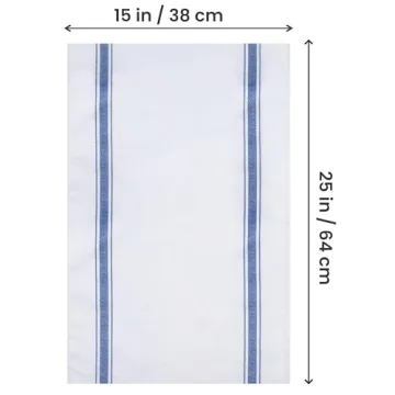 Utopia Towels 12 Pack Blue Cotton Dish Towels for Kitchen