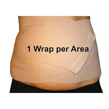 Neutripure Body Wrap Support - Elastic Stretch Bandages - Washable and extra wide (Pack of 3)