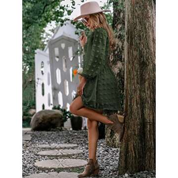 Miessial Women's Tied Waist Floral Mini Dress Summer Sleeveless Flowy Dress