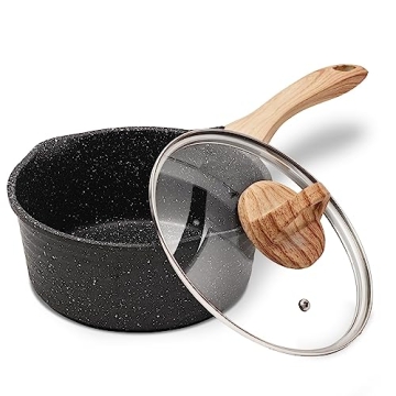 JEETEE Non-Stick Sauce Pan - Healthy, Easy Clean Cookware for Every Kitchen