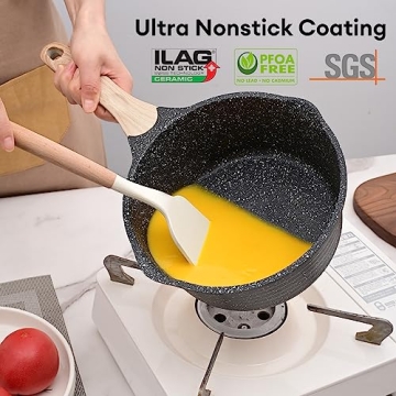 JEETEE Non-Stick Sauce Pan Healthy Easy Clean Cookware