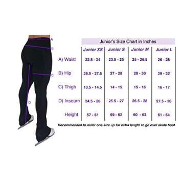 ColorFlow Junior Figure Skating Pants with Pockets