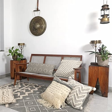 Eyes of India Decorative Bohemian Pillow Cover - Handmade