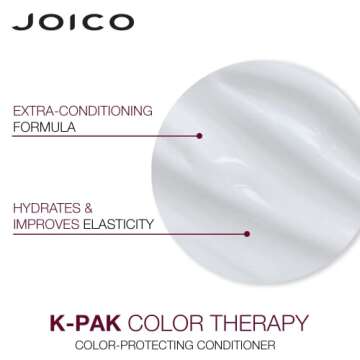 Joico K-PAK Color Therapy Color-Protecting Conditioner | For Color-Treated Hair | Boost Shine & Elasticity | Repair Breakage | Rebuild Damaged Hair | With Keratin & Argan Oil | 8.5 Fl Oz