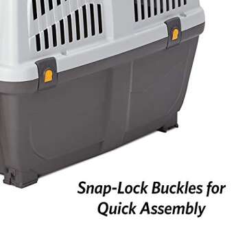 MidWest Homes for Pets Skudo Plastic Carrier, 27-Inch Ideal for Small / Medium Dog Breeds with an Ad...