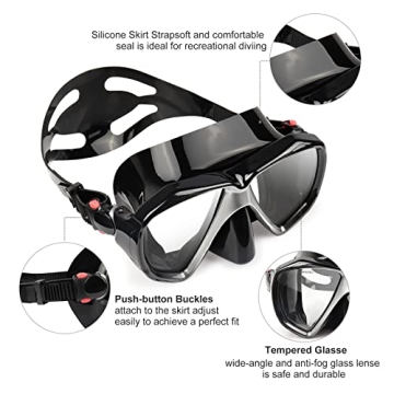 Panoramic HD Snorkel Diving Mask for All Ages