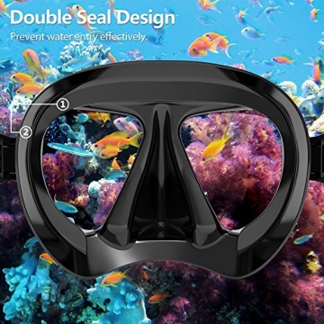 Panoramic HD Snorkel Diving Mask for All Ages
