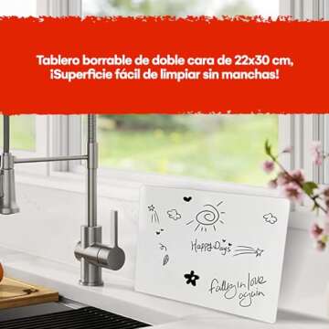 Board Geeks 6 Premium Small Dry Erase Boards - Portable, Reusable