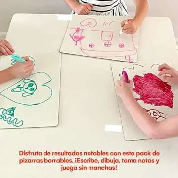 Board Geeks 6 Premium Small Dry Erase Boards - Portable, Reusable