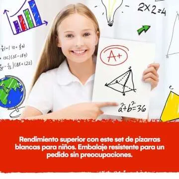 Board Geeks 6 Premium Small Dry Erase Boards - Portable, Reusable