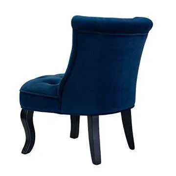 TINA'S HOME Modern Velvet Armless Accent Chair