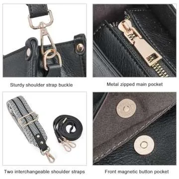 CLUCI Crossbody Bags For Women Trendy Fashion Shoulder Bag Vegan Leather Purse For Ladies with Adjustable Strap