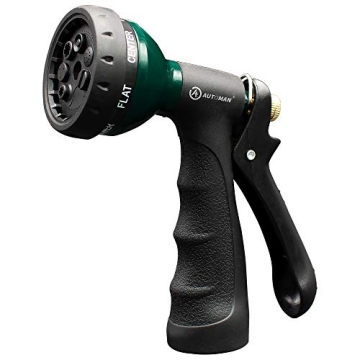 AUTOMAN-Garden-Hose-Nozzle, Metal Water Spray Nozzle with Heavy Duty 7 Adjustable Watering Patterns,...