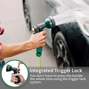 AUTOMAN Metal Garden Hose Nozzle with 7 Spray Patterns