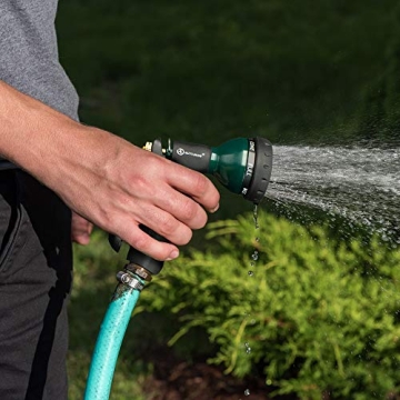 AUTOMAN Metal Garden Hose Nozzle with 7 Spray Patterns