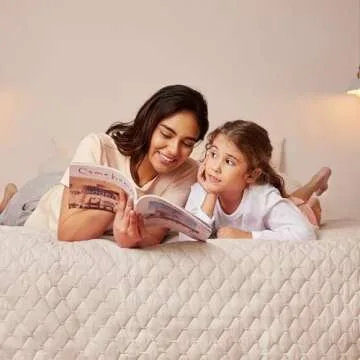 Exclusivo Mezcla Ultrasonic Reversible Full Queen Quilt Bedding Set with Pillow Shams, Lightweight Quilts Queen Size, Soft Bedspreads Bed Coverlets for All Seasons - (Brich Beige, 90"x96")