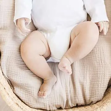 Konssy 3 Pack Muslin Swaddle Blankets for Newborns