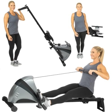 Vive Rowing Machine - Magnetic Row Equipment - Foldable Exercise Workout Rower for Women and Men - a...