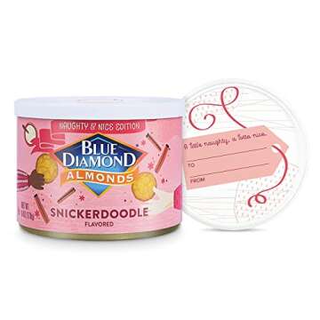 Blue Diamond Almonds, Snickerdoodle Holiday Snack Nuts, 6 oz Resealable Can