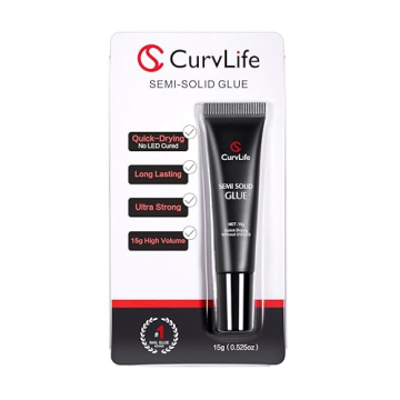Curvlife Super Strong Nail Glue 15g - Quick Drying Semi-Solid for Press On Nails