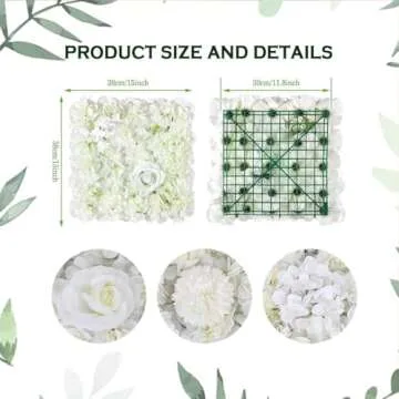 Elegant White Flower Wall Backdrop for Every Occasion