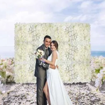 Elegant White Flower Wall Backdrop for Every Occasion
