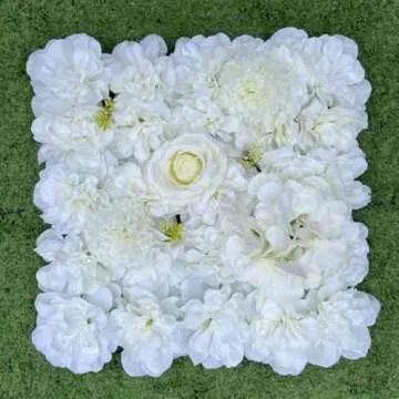 Elegant White Flower Wall Backdrop for Every Occasion