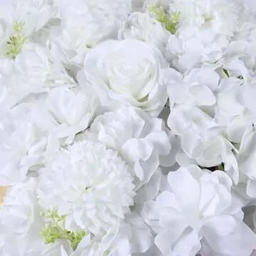Elegant White Flower Wall Backdrop for Every Occasion