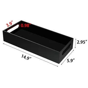 Stylish Black Acrylic Toilet Paper Holder for Your Home