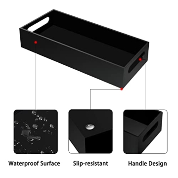 Stylish Black Acrylic Toilet Paper Holder for Your Home