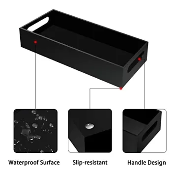 Stylish Black Acrylic Toilet Paper Holder for Your Home