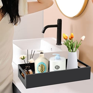 Stylish Black Acrylic Toilet Paper Holder for Your Home
