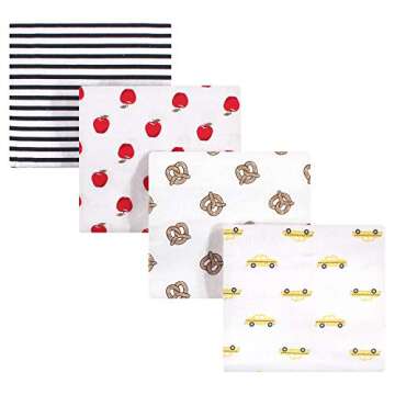 Hudson Baby Unisex Cotton Flannel Receiving Blankets - Cozy & Affordable Baby Softness