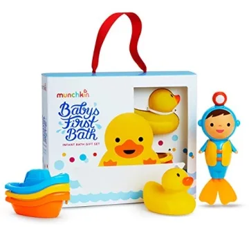 Munchkin® Baby's First Bath Set: Fun & Safe Bath Time Adventure!