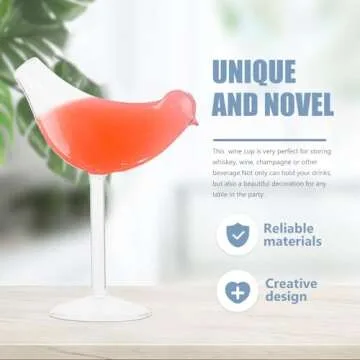Hemoton Bird Shape Wine Glasses Set - Elegant Cocktail Gift